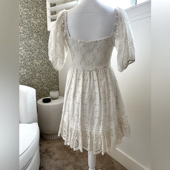 Cleobella Eyelet Dress in Ivory - Revolve - Picture 6 of 8